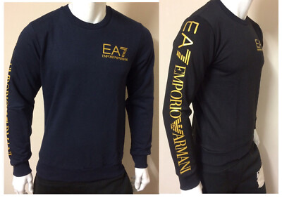 EMPORIO ARMANI EA7 STYLIST REGULAR FIT ELEGANTES SWEATSHIRT FÜR HERREN