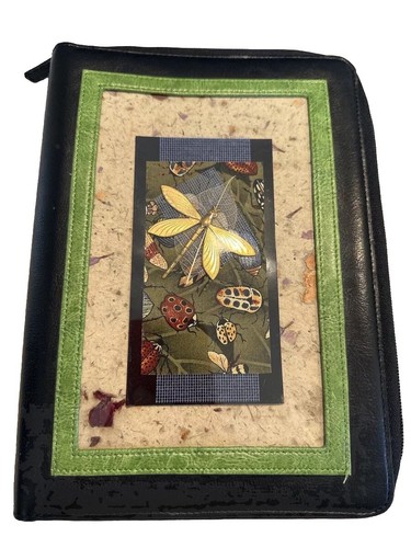 Jades Menagerie Black Planner Organizer Ring Binder Zip