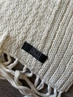 Nils sportswear winter scarf front pockets soft cream fringe cable cotton blend — photo 4