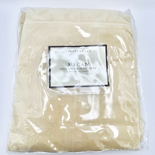 Pottery Barn Megan Side Chair Slipcover 100% Cotton Velvet Beige New in Package - Picture 2 of 6