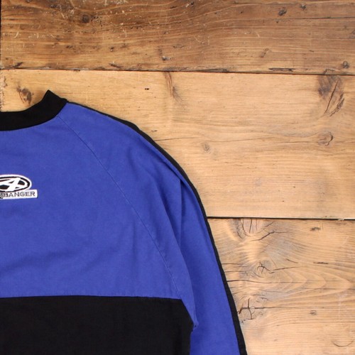Vintage Graphic T Shirt XL Raglan Answer Bermbanger Long Sleeve Colour Block - Picture 5 of 7