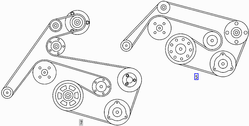 MERCEDES M112 Serpentine Drive Poly V-belt A0119978692 for sale 