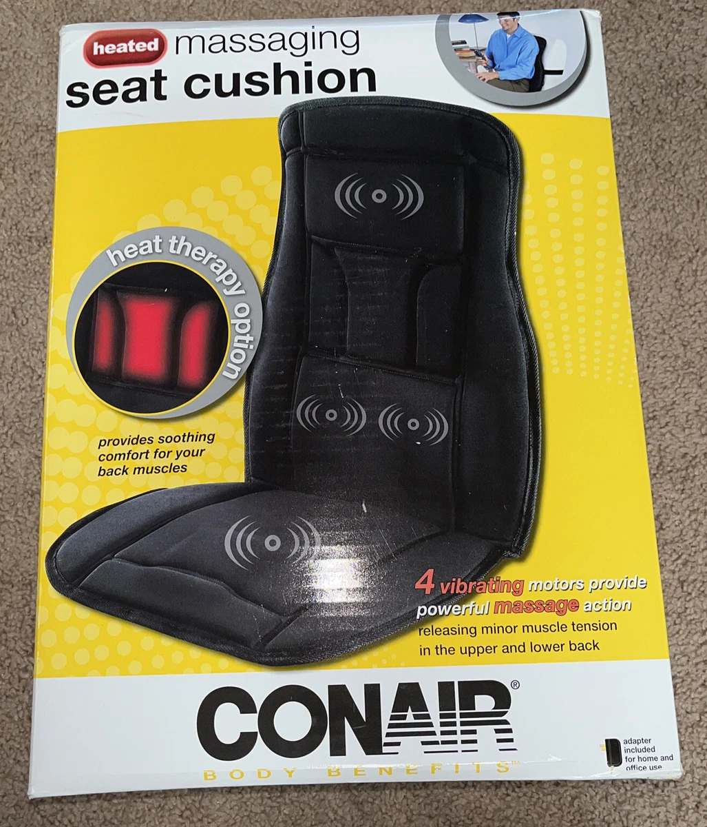 Conair Body Benefits Seat Cushion, Heated, Massaging