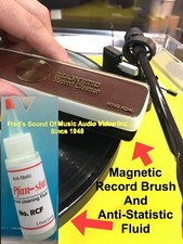 Record Cleaner Brush  Anti-Static Cleaning Fluid Disc Washer Bottle best Le-bo