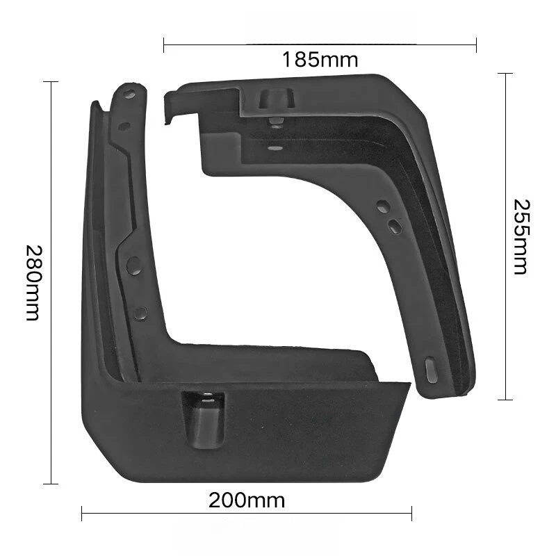 For Hyundai ACCENT 2016-2020 ABS Plastic Fender car tire mud shield 4X - Image 3 of 4