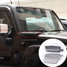 PARA 2005-2009 HUMMER H3 ABS ADMISIÓN DE AIRE LATERAL CAPÓ VENTILACIONES CUBIERTAS CROMO MOLDURA DELANTERA