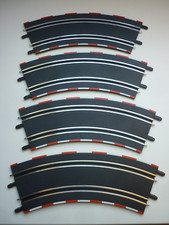 Carrera Go 61645, 4 x Kurve 3-45°, Klick, keine Verbindungszapfen ab, gebraucht.