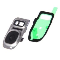 Kamera Linse (Glas) Mit Rahmen (Hinten) FüR Samsung Galaxy S7 Edge G935F, Silber