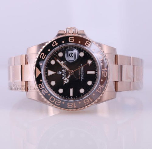 Rolex GMT-Master II 18k Everose Root Beer 126715CHNR Black Brown Ceramic Bezel - Picture 3 of 8