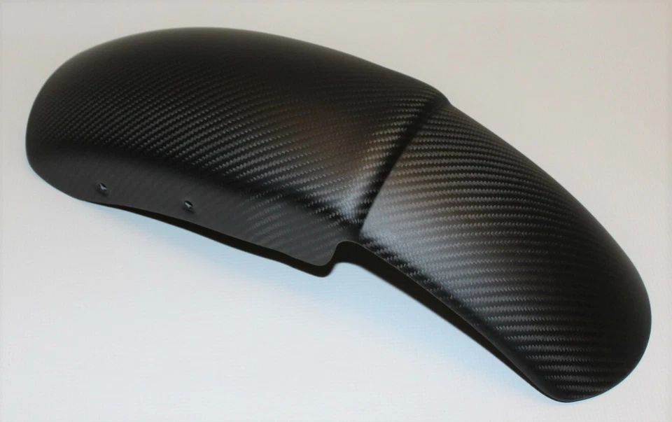 Harley-Davidson VRSCF V-Rod Muscle 2009-17 guardabarros delantero 100 % fibra de carbono mate Foto 3 de 4