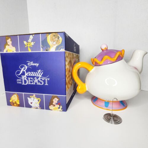 Disney's Beauty and the Beast Mrs. Potts Ceramic Teapot New in Box - Picture 4 of 9