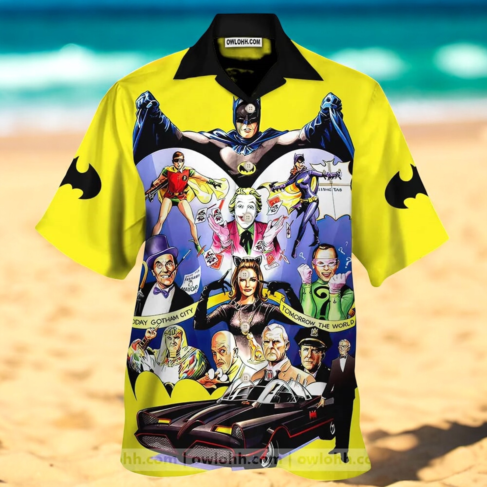 Batman Characters Men’s Hawaiian Shirt US Size Summer Style Casual Novelty Design New