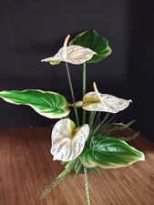 Artificial Anthurium table centerpiece