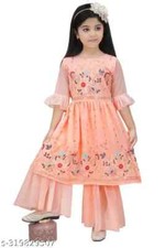 New Indian Traditional Pretty Stylish Girls Trendy Churidar Set Kurtis Kurtas