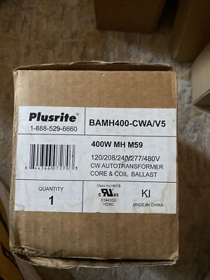 Plusrite BAMH400-CWA/V5, NEW