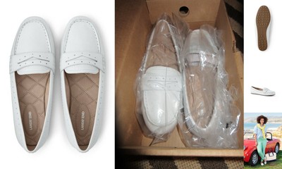 womens wide driving mocs