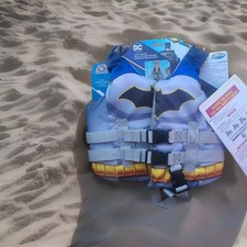 SwimWays DC Batman PFD Life Jacket with Adjustable Buckle