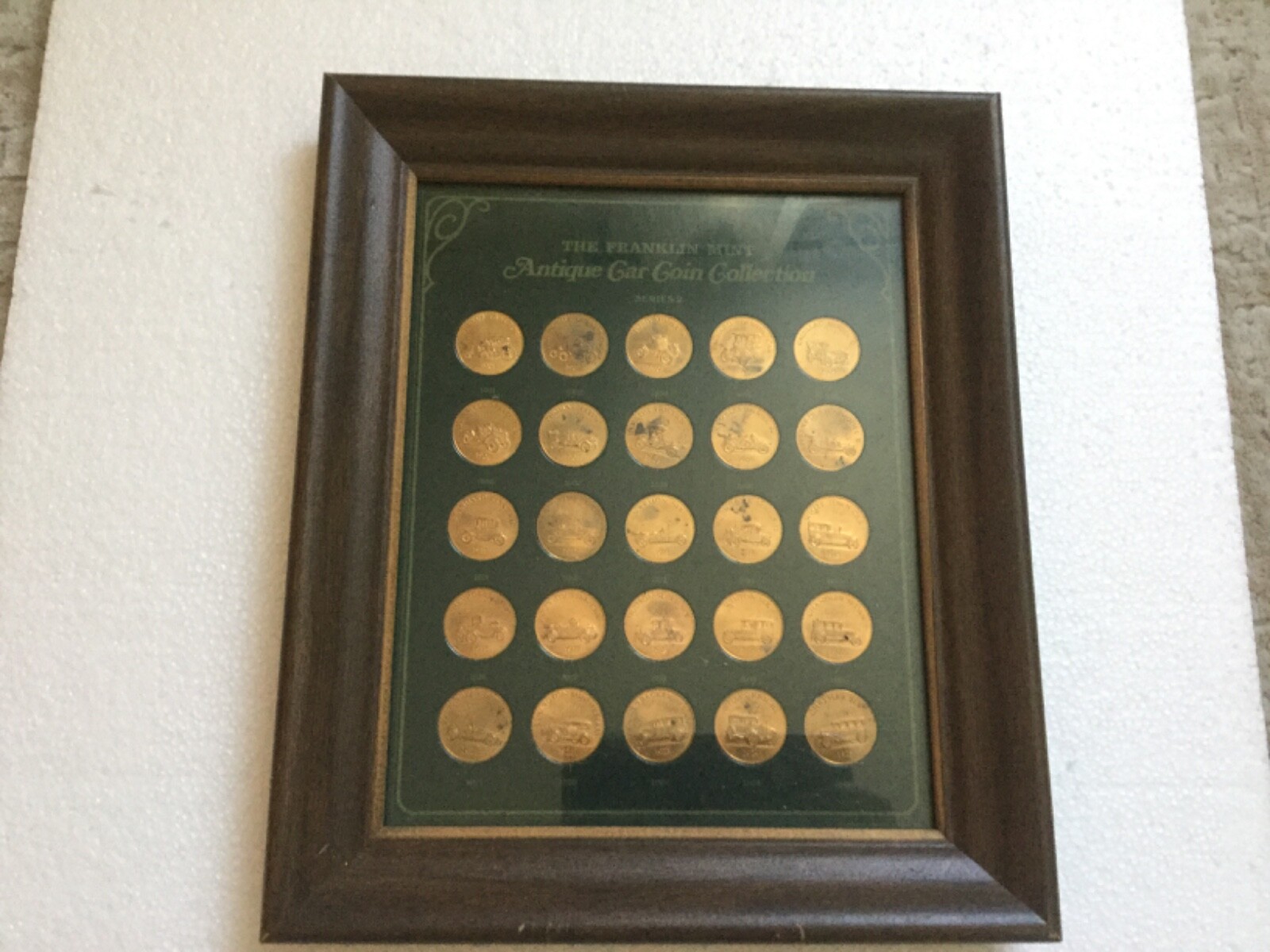 1960s The Franklin Mint Antique Series 2 Car Coin Collection Bronze