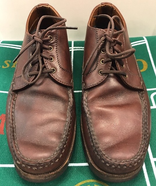 Timberland 4 Eye Classic Boat Shoe Vibram Gumlite Sole Brown US Made