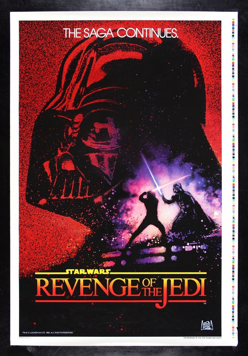 REVENGE OF THE JEDI ❤️‍ CineMasterpieces PRINTER'S PROOF MOVIE