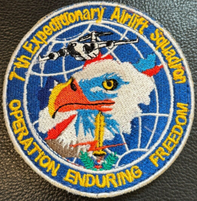 7th Expeditionary Airlift Squadron Operation Enduring Freedom USAF Patch