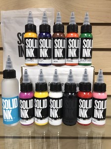 Solid Ink Professional 12 Color Tattoo Ink Set 1 Ounce Ebay