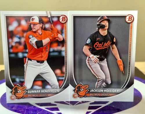 2025 BOWMAN BASEBALL JACKSON HOLLIDAY & GUNNAR HENDERSON BASE