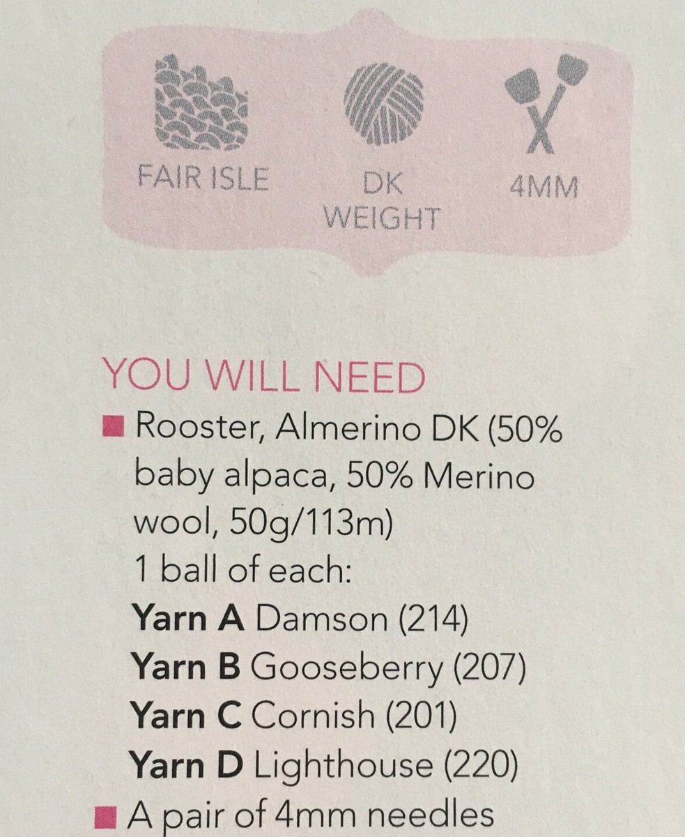 Traditional Fair Isle Colourwork Motif Christmas Stocking DK