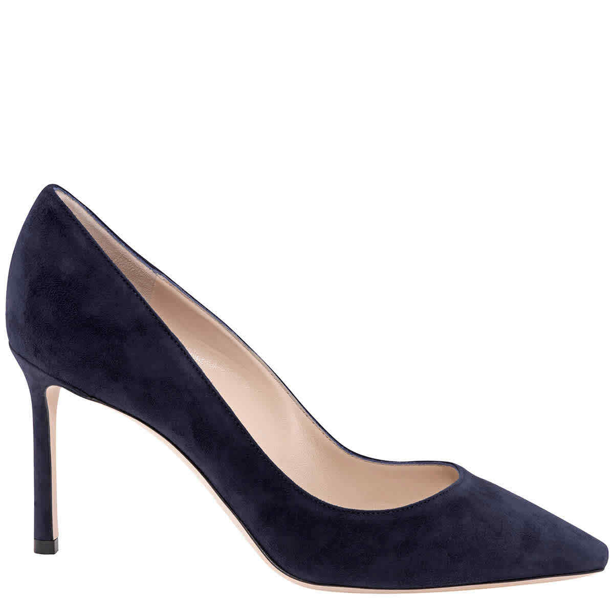 Jimmy Choo Ladies Romy 85 Navy Suede Pumps | eBay