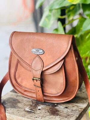 Sac Vintage Sac En Cuir Original Petit Sac à Main Rond En Cuir