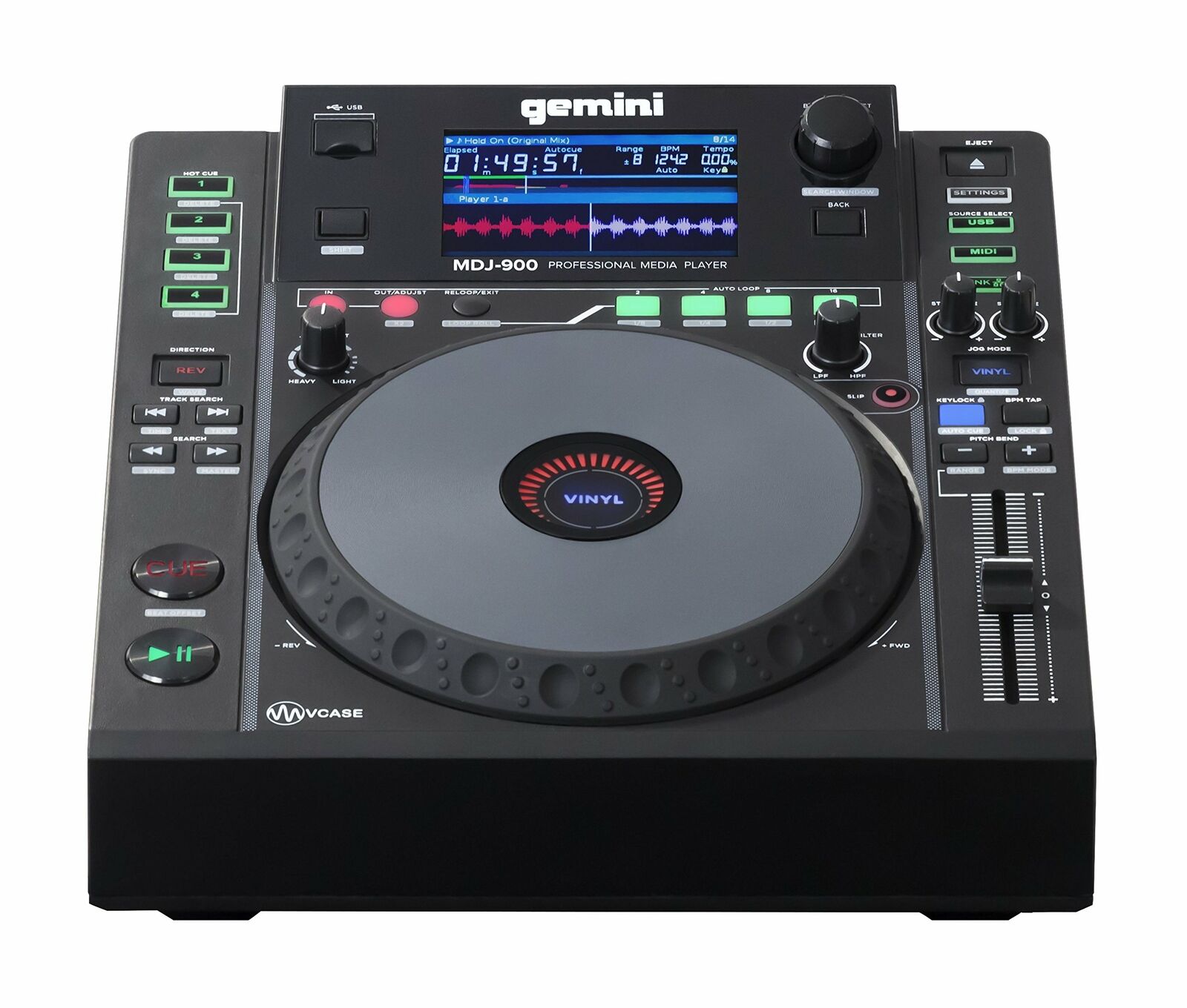 Gemini Mdj-900 Tabletop DJ Media Mp3 FLAC Player for sale online 