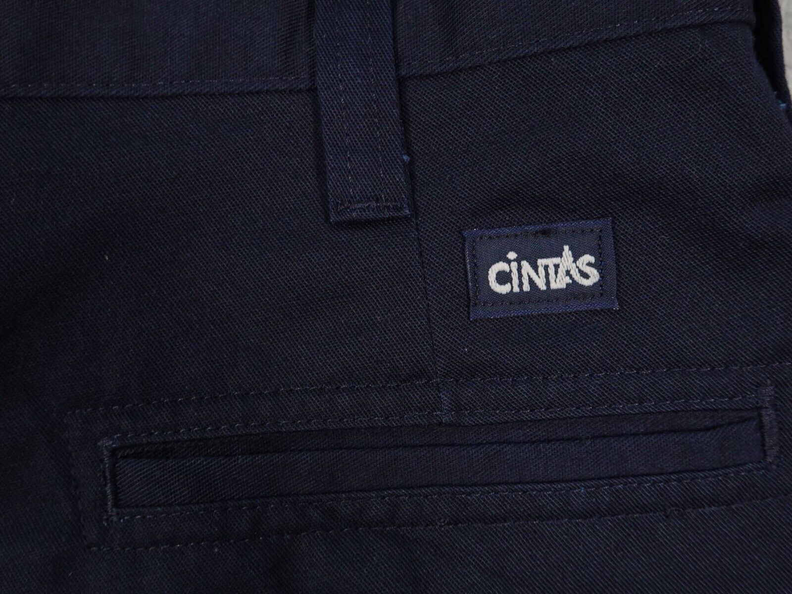 Cintas Mens Blue Solid Workwear Shorts Comfort Fl… - image 8