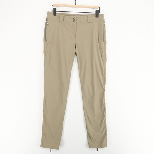 Anatomie Ankle Skinny Pants Womens Medium Beige Zip Pockets Travel Lightweight