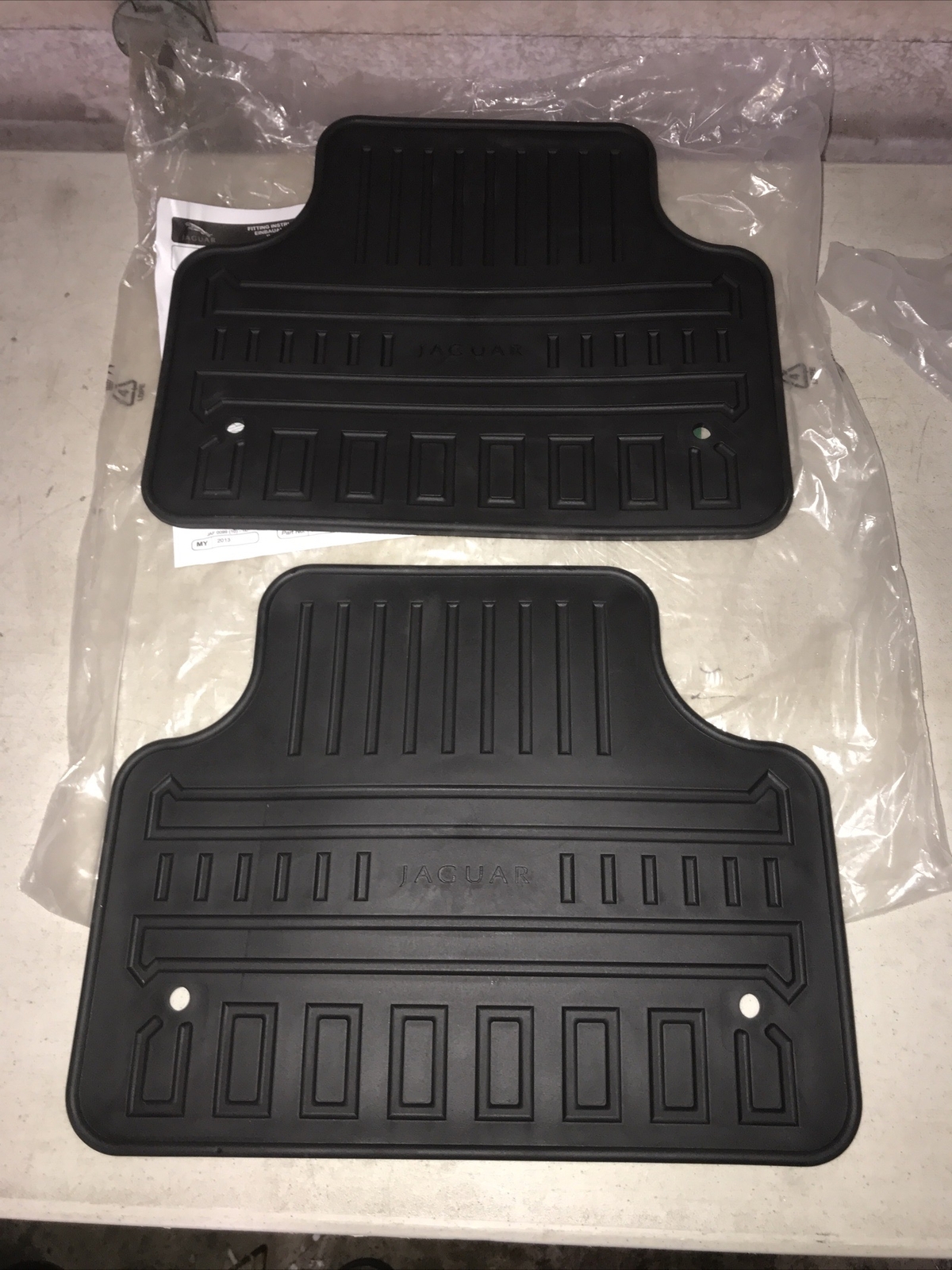 Jaguar XJ Mats Genuine Rear Black Rubber C2D27141 20162019. NEW eBay