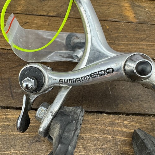 Vintage Shimano 600 BR-6208 Brake Caliper Set   39 49mm Silver 80s A9 - Picture 6 of 14