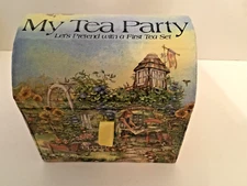 My Tea Party 9 Piece Tea Set First Tea Set - TEA CHEST - 1999 WJ Fantasy-
