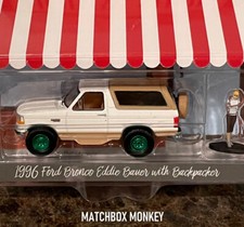 Greenlight Hobby Green Machine 1996 Ford Bronco Eddie Bauer SUV Truck Chase RARE