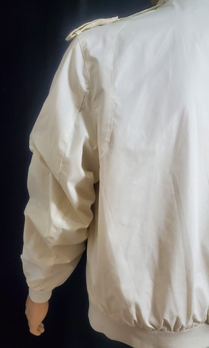Vintage Members Only by Europe Craft Men's Zip-Up Windbreaker White SZ.46 READ - Picture 6 of 17