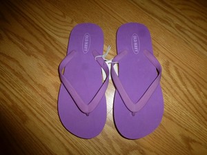 old navy purple flip flops