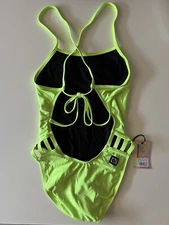 Jolyn Gavin 2 Swimsuit Neon Yellow Size 30 - NEW