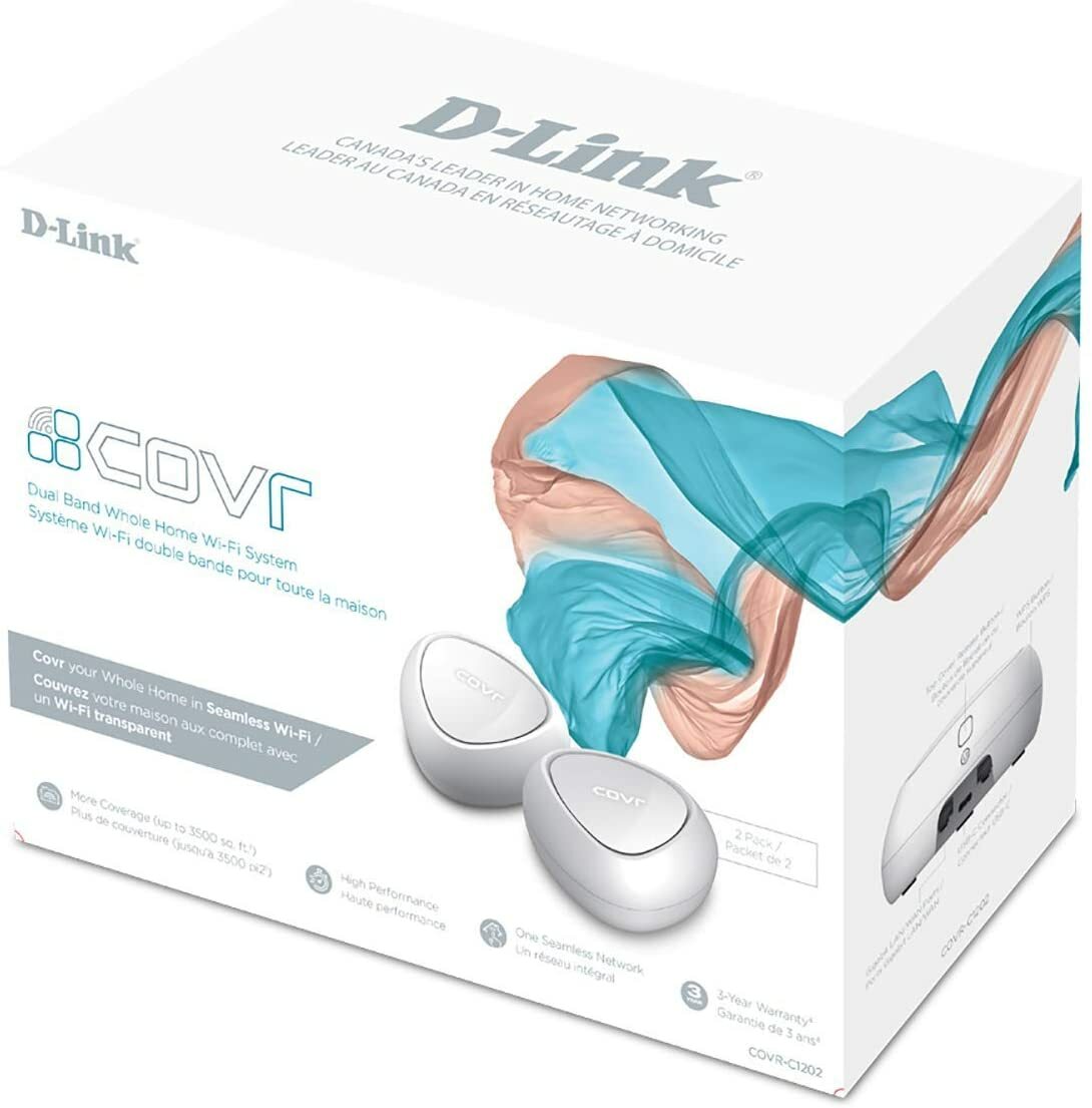 in het geheim openbaring Gewond raken D-Link COVR Dual Band Whole Home Mesh WiFi System, 2 Pack (COVR-C1202) | eBay in het geheim openbaring Gewond raken D-Link COVR Dual Band Whole Home Mesh WiFi System, 2 Pack (COVR-C1202) | eBay