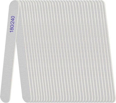 Nail File, Emery Boards for Nails 180/240 Grit Nail Files for Natural Nails Wood