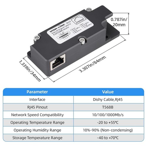 CB1 for Dishy Cable Adapter to RJ45 Connect for Space X6836 - Afbeelding 8 van 8