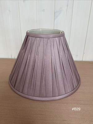 Vintage Laura Ashley Fenn lila 12 X8  Pinch plissiert gefüttert Lampenschirm #B29