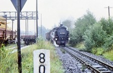 Eisenbahn-Dia 717 "Lokomotive 99 1762 in Olbersdorf-Oberdorf"