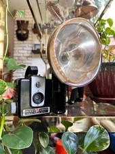 Vintage 1950s Kodak Brownie Hawkeye Camera Flash Model With Flash