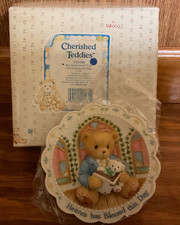 Cherished Teddies 1997 Wall Plaque 303186 boy inspirational plate