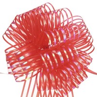 "5Stk 8\" Organza GroßE Zug Schleife Geschenkverpackung Schleife Band Rot"