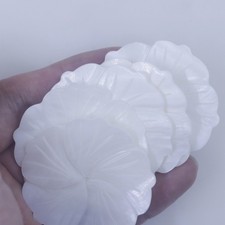 5 PCS 47mm Natural White Mother of Pearl Flower Shell For Jewelry Making DIY