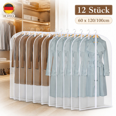 12 Stück Kleidersack Kleiderschutzhülle Anzugtasche Schutzhülle für Kleidung DE